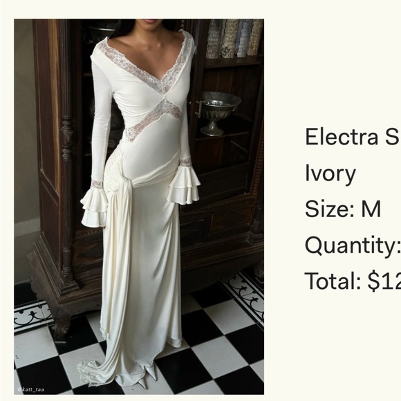 Meshki Elegant White Maxi Dress - Picture 3 of 4